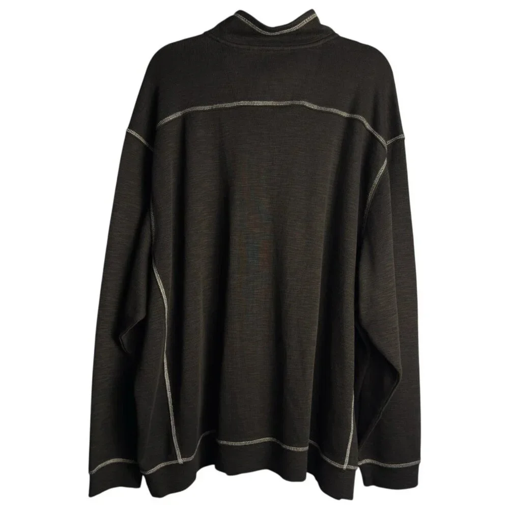 Tommy Bahama Tobago Bay Half Zip Pullover Men’s 2XB Black Big & Tall - Picture 3 of 6